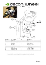 Preview for 4 page of Decon wheel MED3044 Assembly Instructions