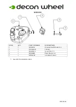 Preview for 5 page of Decon wheel MED3052 Assembly Instructions Manual