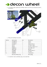 Preview for 2 page of Decon wheel MED3056 Assembly Instructions