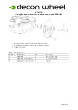 Preview for 4 page of Decon wheel MED3056 Assembly Instructions