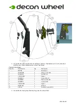 Предварительный просмотр 2 страницы Decon wheel MED3113 Assembly Instructions