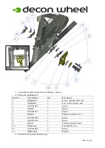 Предварительный просмотр 2 страницы Decon wheel MED3116 Assembly Instructions