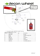 Предварительный просмотр 2 страницы Decon wheel MED3136 Assembly Instructions Manual