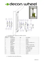 Preview for 2 page of Decon wheel MED3171 Assembly Instructions