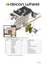 Preview for 2 page of Decon wheel MED3186 Assembly Instructions