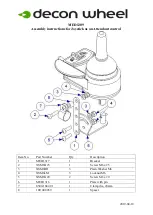 Preview for 3 page of Decon wheel MED3186 Assembly Instructions