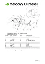 Preview for 2 page of Decon wheel MED3194 Assembly Instructions