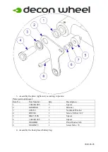 Предварительный просмотр 2 страницы Decon wheel MED3312 Assembly Instructions