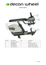 Preview for 3 page of Decon wheel Roxx MED3013 Assembly Instructions