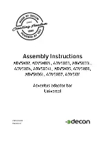 Preview for 1 page of decon ADV5X02 Assembly Instructions Manual