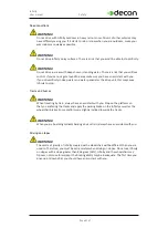 Preview for 8 page of decon Infinity User Manual