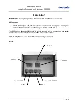 Preview for 14 page of deconta Compact 100.000 Instruction Manual