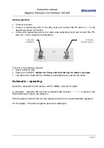 Preview for 15 page of deconta Compact 100.000 Instruction Manual