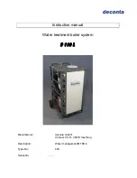 deconta D 110L Instruction Manual предпросмотр