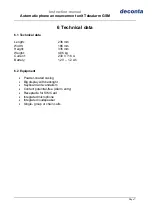 Preview for 7 page of deconta Telealarm GSM Instruction Manual