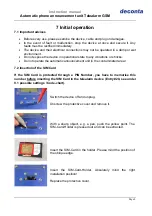 Preview for 8 page of deconta Telealarm GSM Instruction Manual