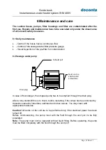 Preview for 14 page of deconta WM 400 V Manual Book