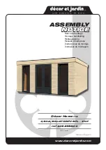 Preview for 1 page of Décor et Jardin 40925S900 Assembly Notice