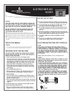 decorflame M903L-48BHO Owner'S Manual предпросмотр