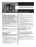 decorflame MM645PT-46FBK Instruction Manual предпросмотр