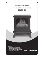 Предварительный просмотр 1 страницы decorflame QC210-BK Instruction Manual