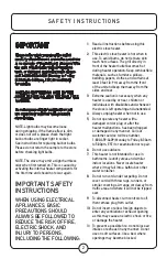 Preview for 2 page of decorflame QC211-GRDB Instruction Manual