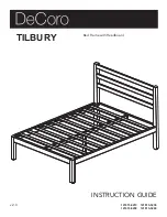 Preview for 1 page of Decoro TILBURY Instruction Manual