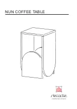 decortie NUN COFFEE TABLE Assembly Instructions Manual предпросмотр