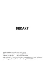 Preview for 17 page of DEDAKJ DE-1LW User Manual