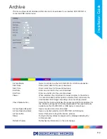Preview for 119 page of Dedicated Micros CamVu 720 Installation And Configuration Manual