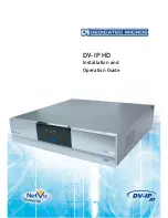 Предварительный просмотр 1 страницы Dedicated Micros DV-IP HD Installation And Operation Manual