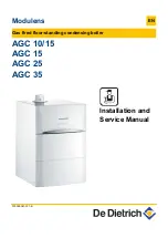 DeDietrich AGC 10/15 Installation And Service Manual preview