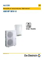 Preview for 1 page of DeDietrich ALEZIO AWHP MIV-II User Manual