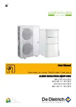 DeDietrich ALEZIO EVOLUTION EASYLIFE AWHP 11 MR-2 User Manual preview