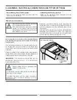 Preview for 4 page of DeDietrich B control panel Instructions For Use, Electrical Connection, Start Up