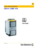 DeDietrich CBB 15 E User Manual предпросмотр