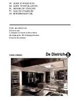 DeDietrich CRESCENDO Manual To Installation preview