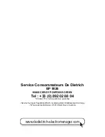 Preview for 14 page of DeDietrich DFS920JE Instructions For Use Manual