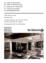 DeDietrich DHD1100X Manual To Installation preview