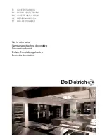 DeDietrich DHD1122G Manual To Installation preview