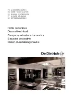 DeDietrich DHD1129DG Manual To Installation preview