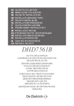 DeDietrich DHD7561B Manual To Installation preview