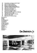 DeDietrich DHG1136X Instruction On Mounting And Use Manual preview