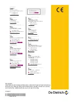 Preview for 88 page of DeDietrich Diematic iSystem Installation, User And Service Manual