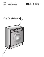 DeDietrich DLZ1514U User Instructions preview