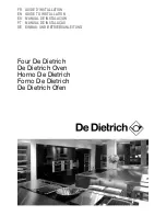 DeDietrich DME1140X Manual To Installation предпросмотр