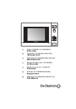 DeDietrich DME330WE1 Operating And Installing Instructions preview