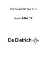 Предварительный просмотр 1 страницы DeDietrich DOD617X User Manual