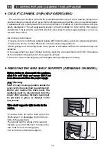 Preview for 14 page of DeDietrich DOP1180 Manual To Installation And Use