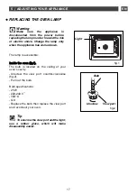 Preview for 17 page of DeDietrich DOP1180 Manual To Installation And Use